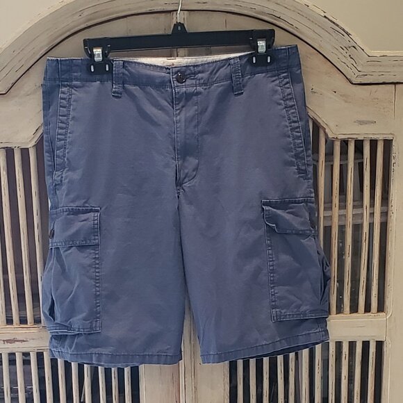 Docker's Mens Blue Cargo Shorts  Size 32 - Picture 1 of 9